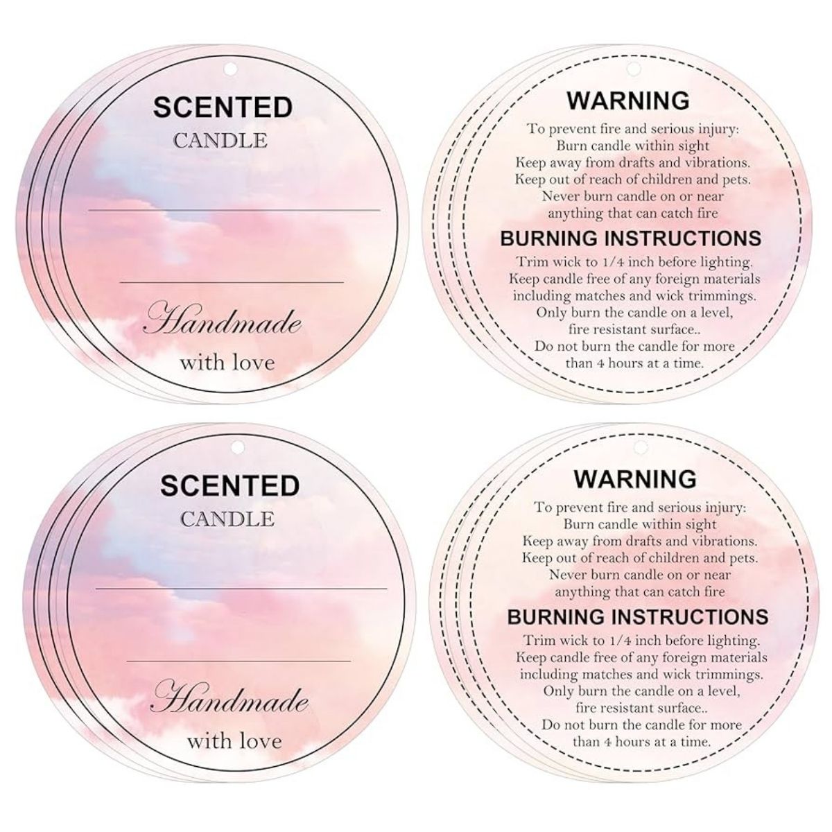 Enhancing Candle Presentation with Custom Candle Jar Hang Tags