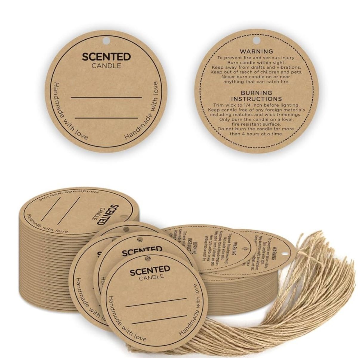 Custom Candle Labels and Handmade Candle Tag Solutions
