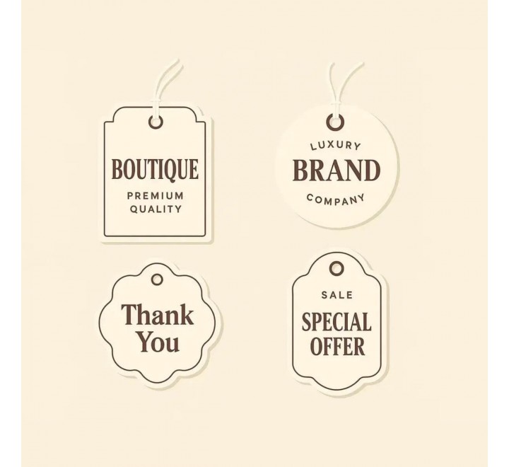Die-Cut Brand Hang Tags - Gallery Image