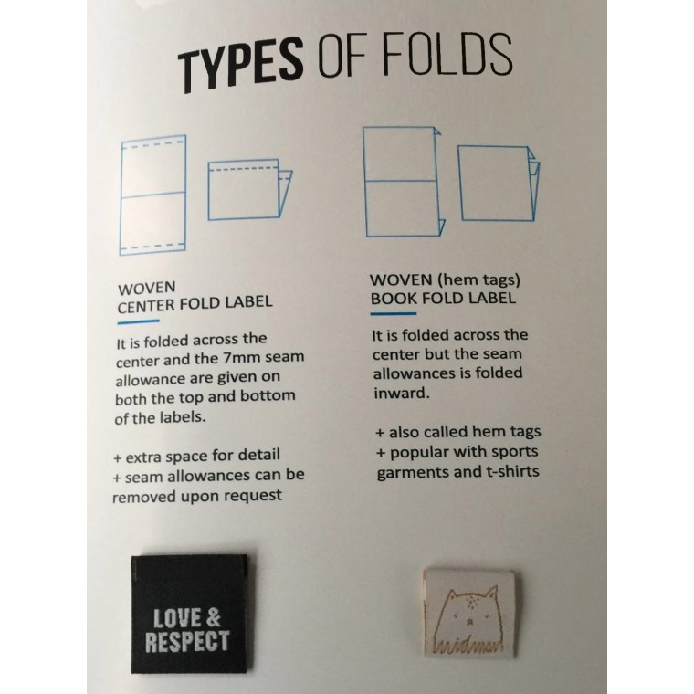 Die Cut Woven Tags