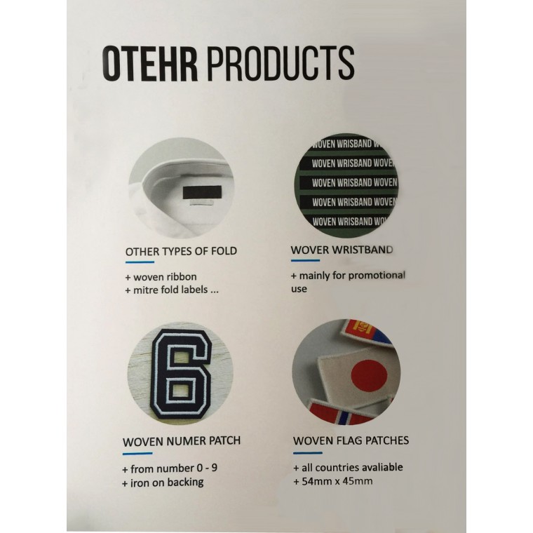 Round Woven Tags