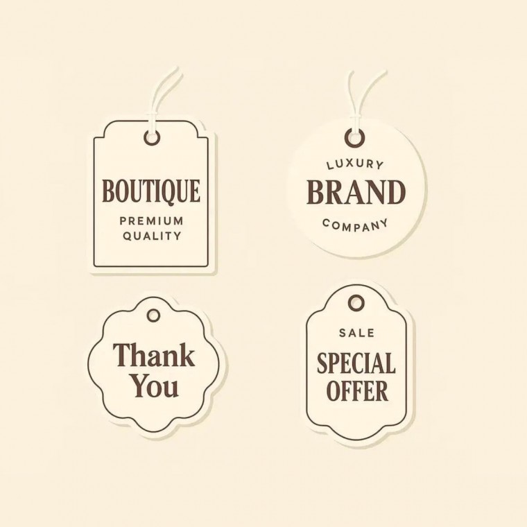 Die-Cut Brand Hang Tags