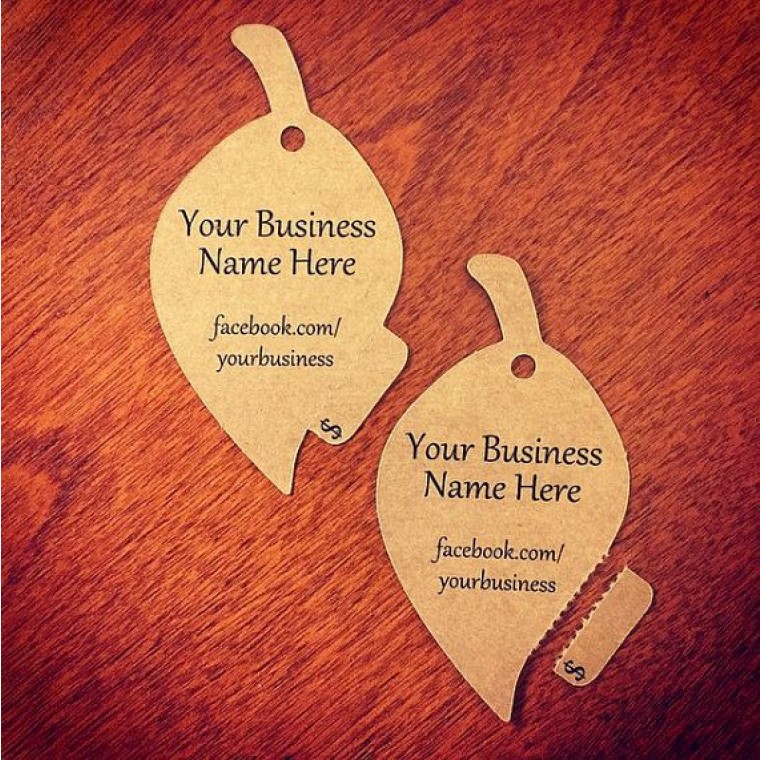 Die Cut Tear Off Tags