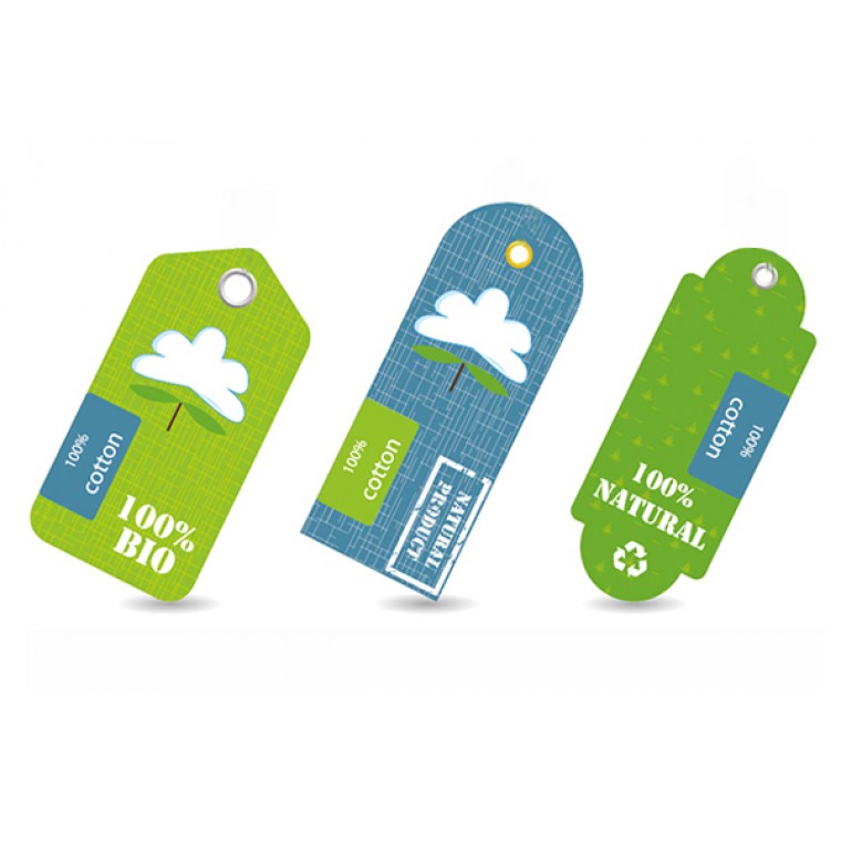 Die cut Logo Hang Tags