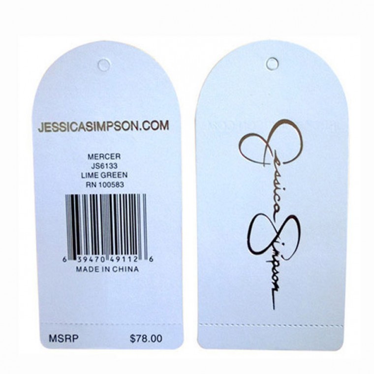 Die cut Plastic Hang Tags