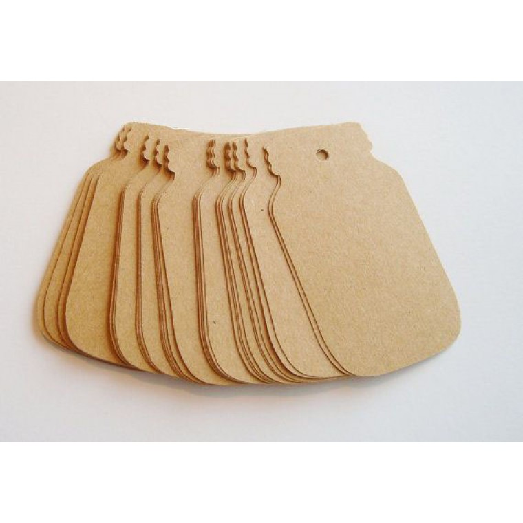 Die cut card hang tags