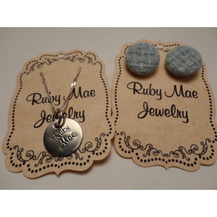 Die cut Jewelry Hang Tags