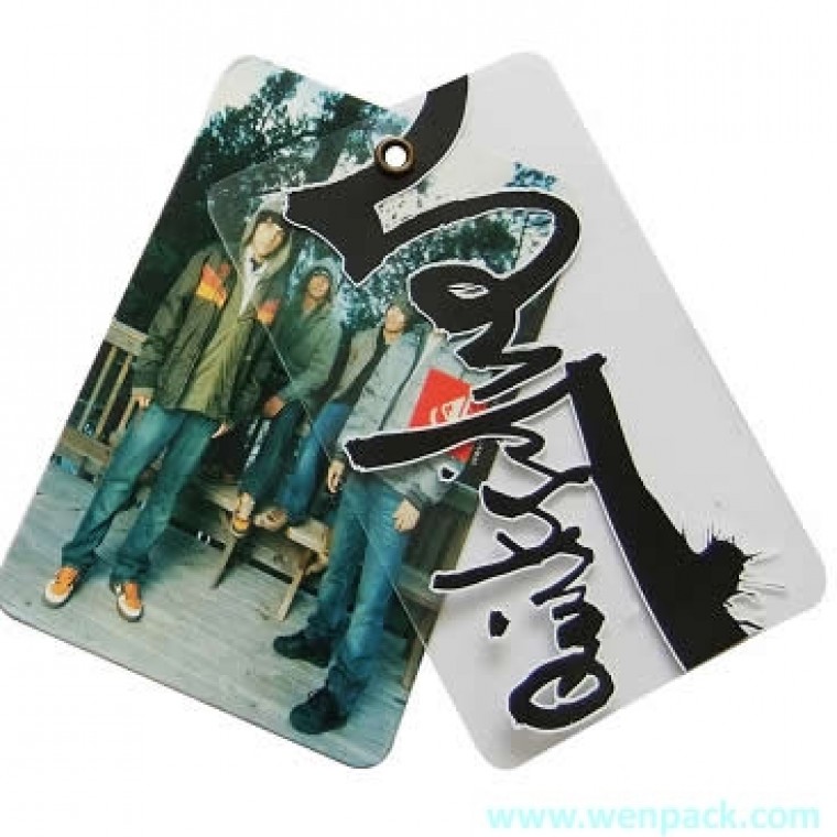 Rectangular Plastic Hang Tags