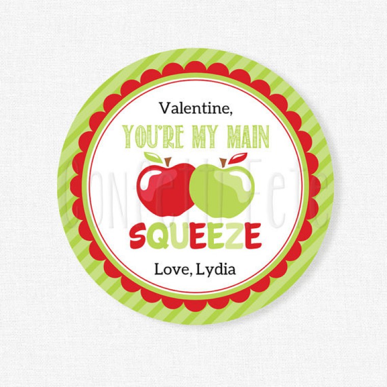 Round squeeze tags