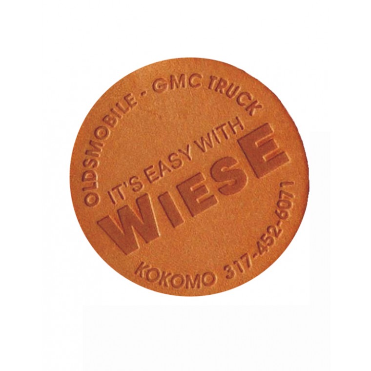Round Leather Hang Tags