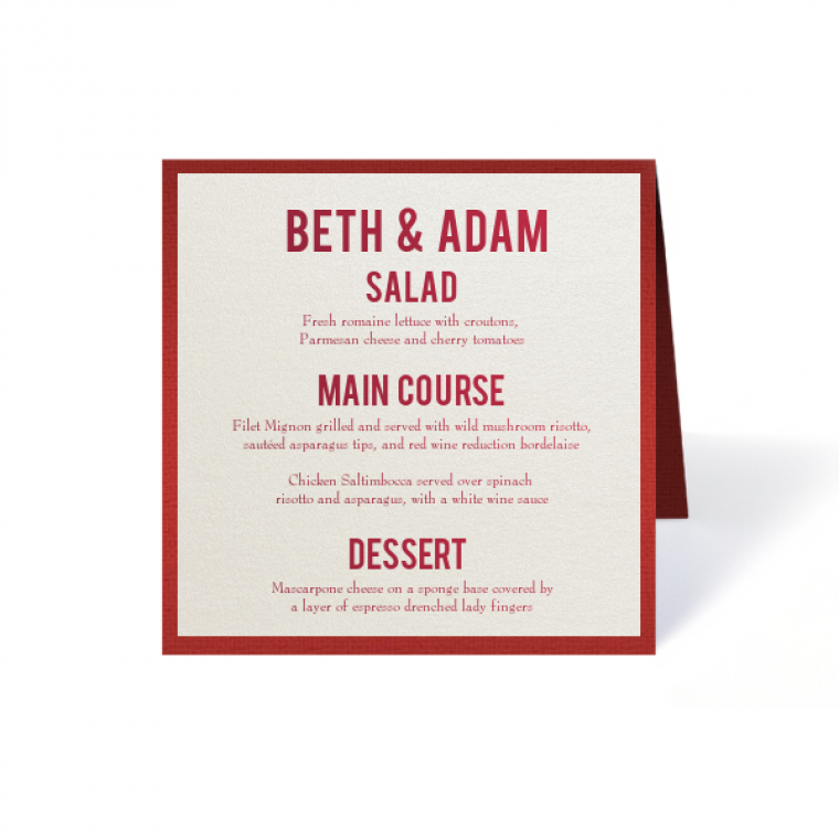Square Classic Fold Over Tags