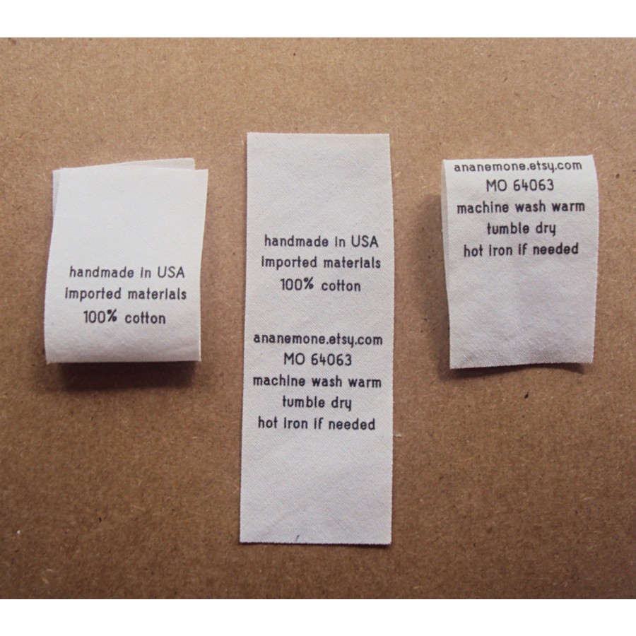 Custom Standard Fold Over Tags