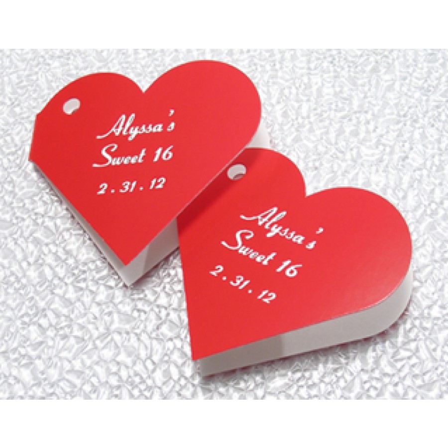 Die cut Mini Heart Tag