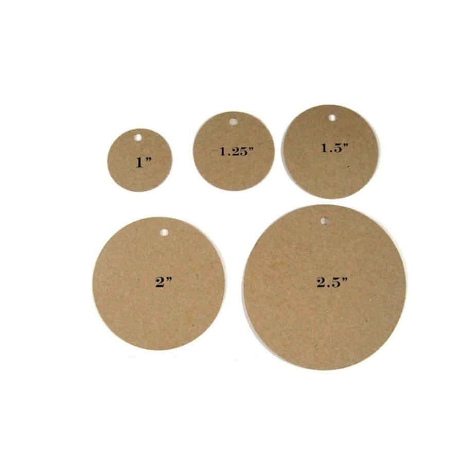Round Standard Fold Over Tags