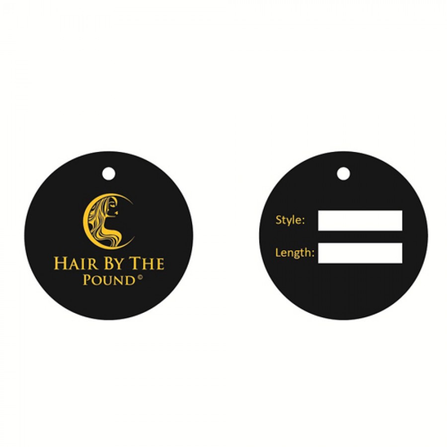 Round Hair Serum Hang Tags