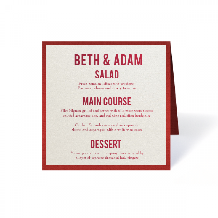 Square Classic Fold Over Tags