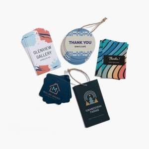 Glossy Clothing Hang Tags