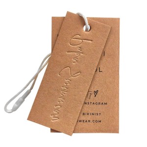 Kraft Apparel Hang Tags