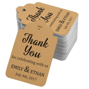 Wedding Favor Hang Tags