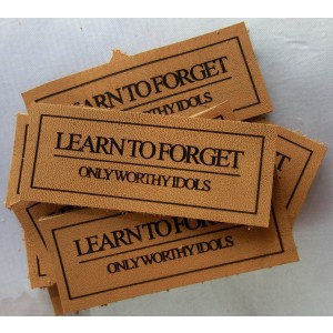 Die cut Leather Hang Tags
