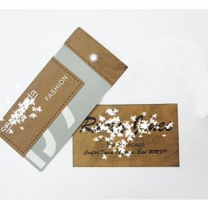 Die cut Silkscreen Printed Tags