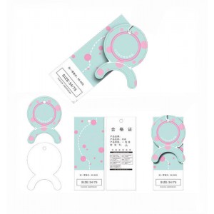 Die cut Bags Hang Tags