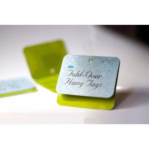 Custom Bent oval hang tags