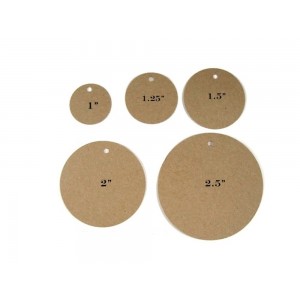 Round Standard Fold Over Tags