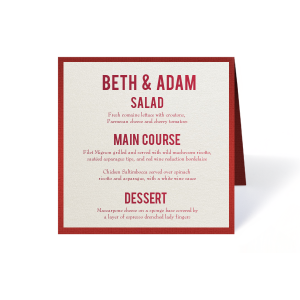 Square Classic Fold Over Tags