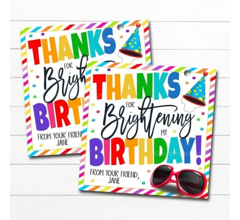 Birthday Party Tags