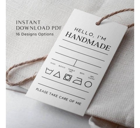 Care Instruction Tags