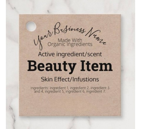 Face Cream Tags