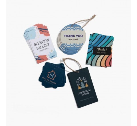 Glossy Clothing Hang Tags
