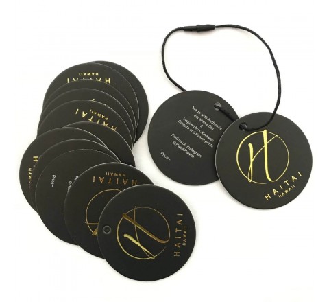 Round Apparel Hang Tags