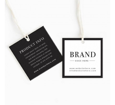 Square Clothing Hang Tags