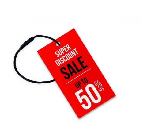 Glossy Clothing Hang Tags