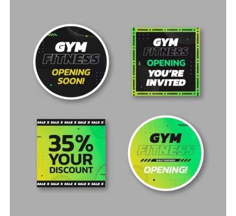 Gym Apparel Tags