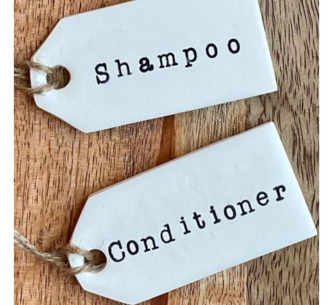 Shampoo Bottle Tags