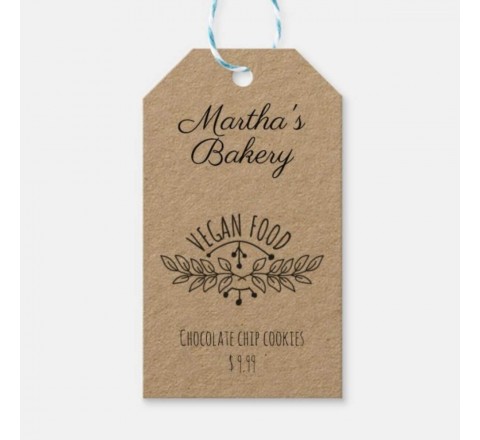 Vegan Product Hang Tags