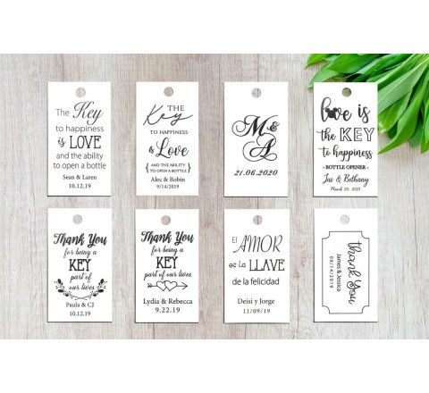 Wedding Favor Hang Tags