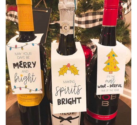 Wine Gift Box Tags