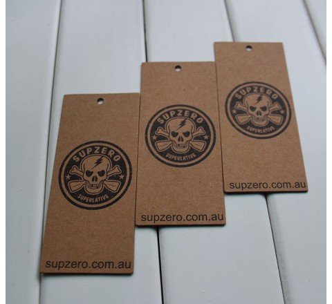 Kraft Custom Printed Retail Hang Tags with String