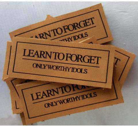 Die cut Leather Hang Tags