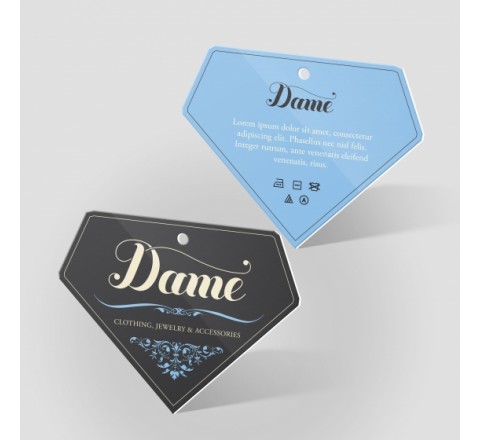 Die cut Paper Hang Tags