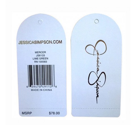 Die cut Plastic Hang Tags