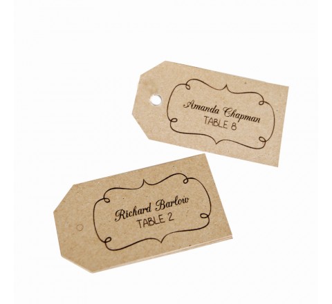 Die cut Gift Hang Tags