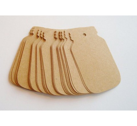 Die cut card hang tags