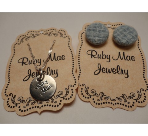 Die cut jewellery Hang Tags