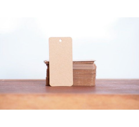 Rectangular card hang tags 