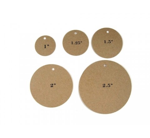 Round Standard Fold Over Tags